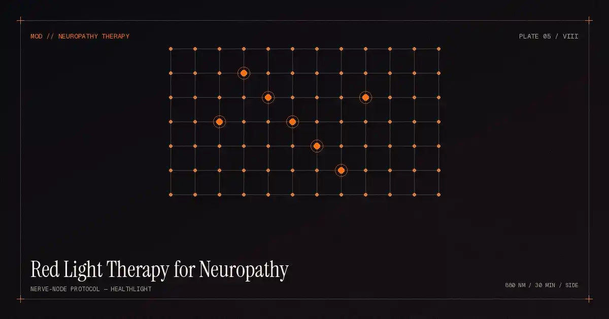 Red light therapy for neuropathy — near-infrared device targeting damaged nerve tissue to relieve peripheral neuropathy pain in 2026