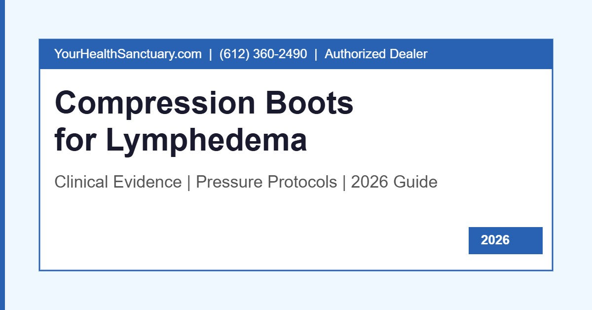 Compression boots for lymphedema — FDA-cleared pneumatic compression system for at-home lymphedema management