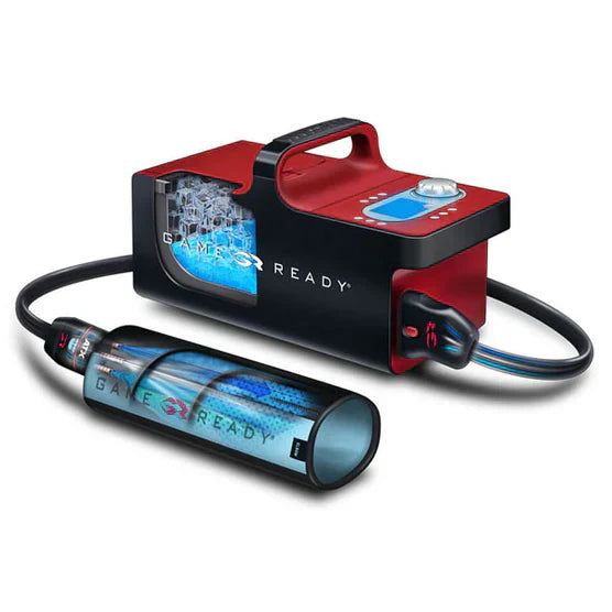Game Ready GRPro 2.1 cold compression therapy unit with knee wrap, reviewed to help buyers decide who should buy it.