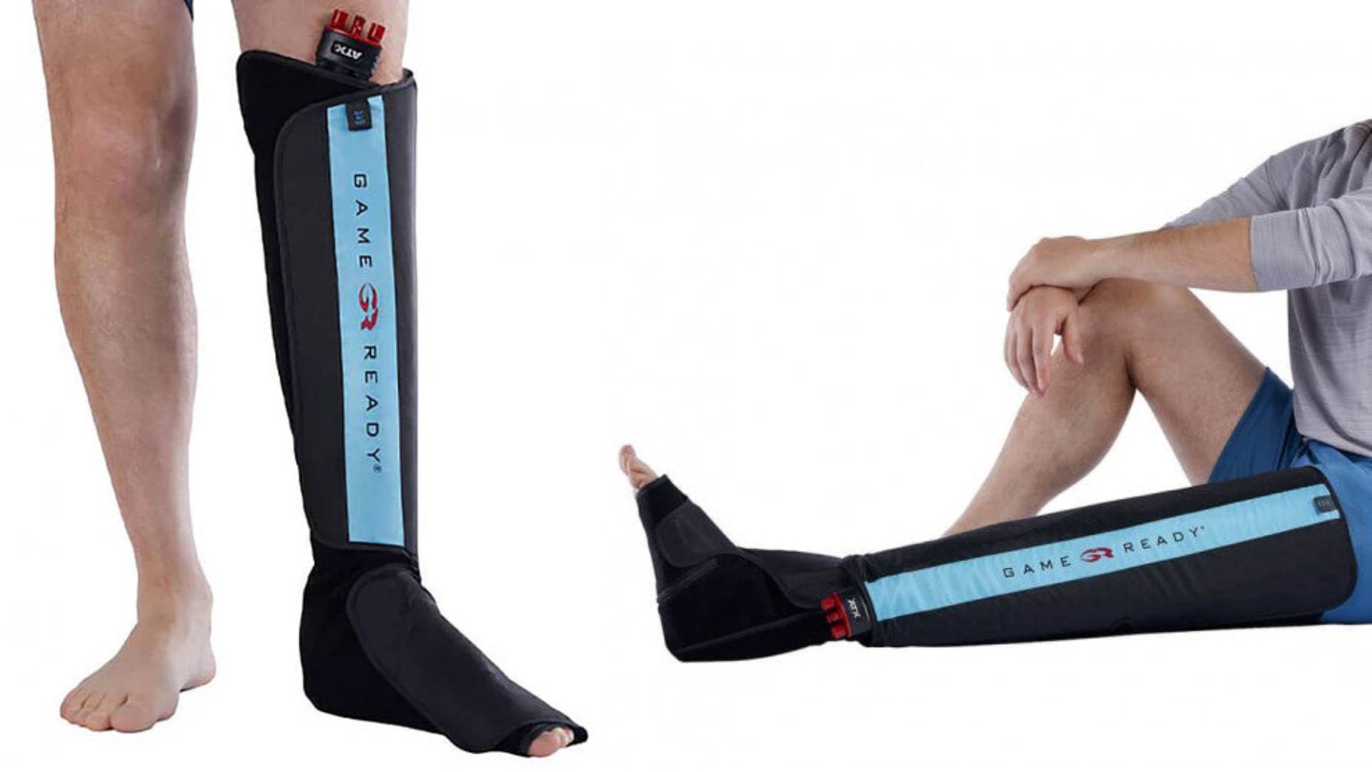 Compression recovery boots and compression sleeves shown together, illustrating how recovery boots and sleeves actually work in this compression therapy guide
