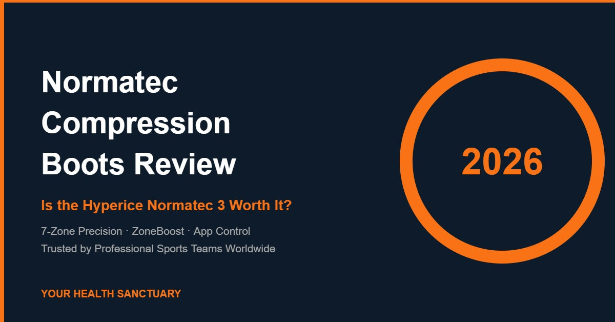 Normatec compression boots next to a Game Ready cold compression unit, comparing which cold compression system is worth it