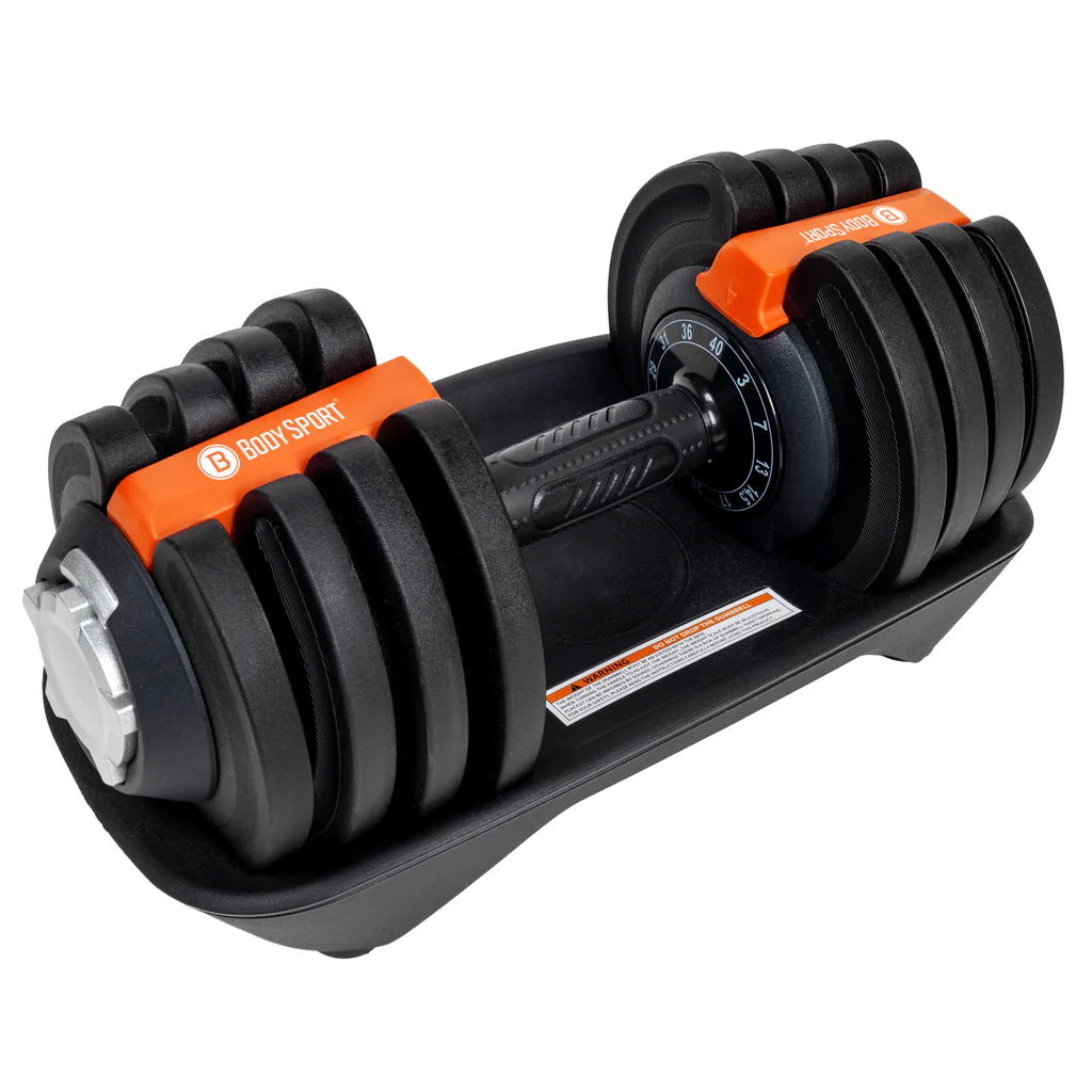 BodySport Adjustable Dumbbell 40 LBS Pair