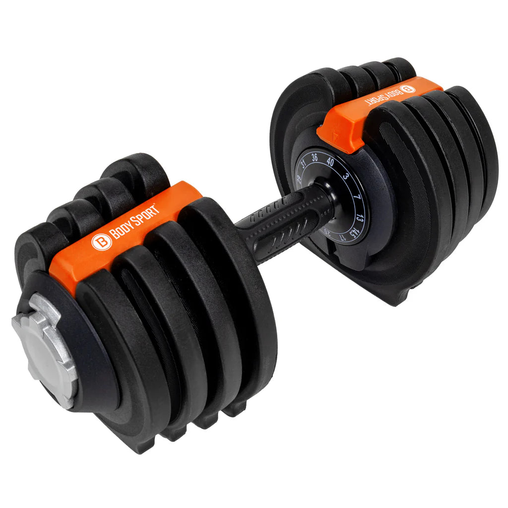 BodySport Adjustable Dumbbell 40 LBS Pair