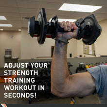 Load image into Gallery viewer, BodySport Adjustable Dumbbell 40 LBS Pair