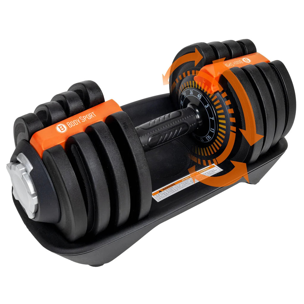 BodySport Adjustable Dumbbell 40 LBS Pair