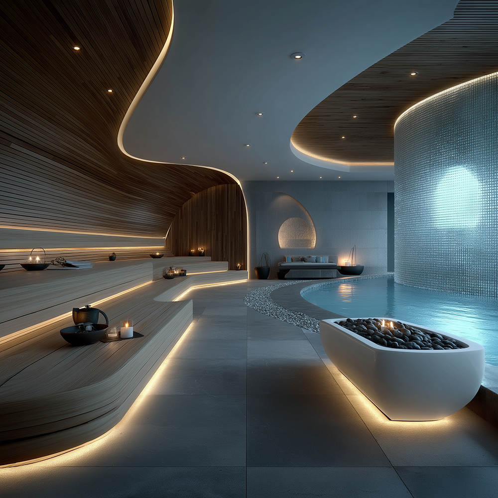 Luxury Indoor Sauna Room